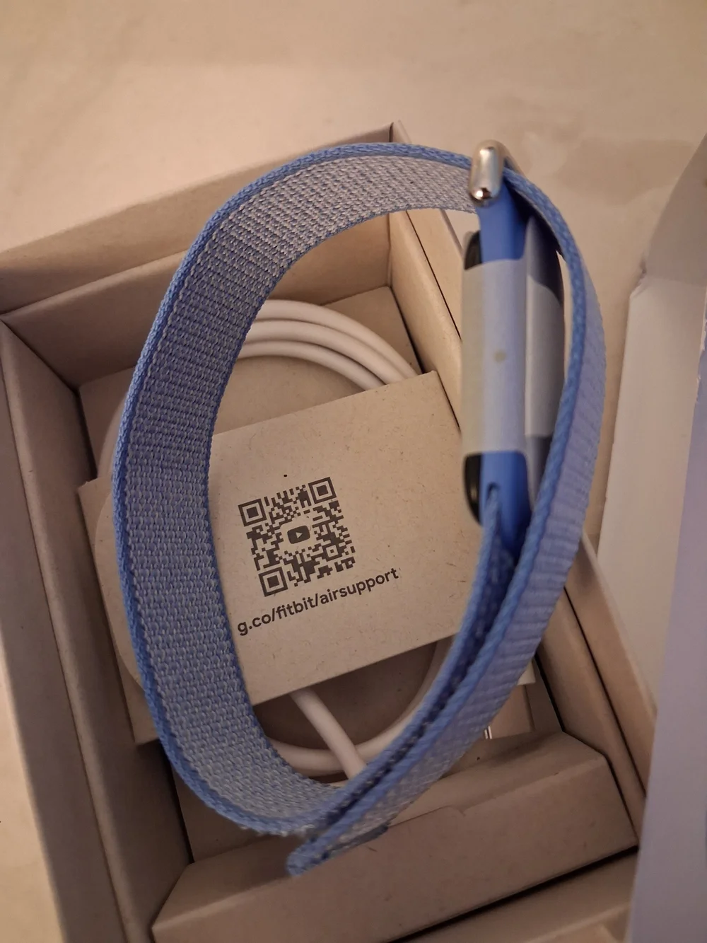 Google Fitbit Air Lavender Fabric Band Brand New Unsealed Box